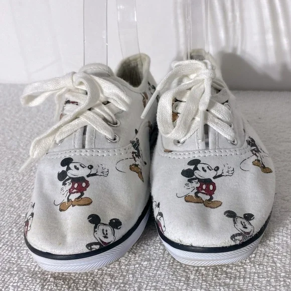 Keds Disney Mickey Mouse Print Lace Up Sneakers 5 - Picture 11 of 12